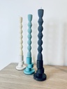 Set of Geometrical Taper candle + Candle Holder